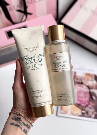 Спрей та лосьйон для тіла whipped milk sugar victoria’s secret