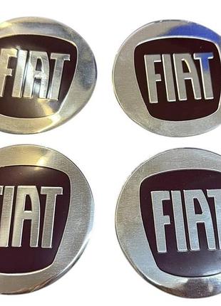 Наліпки на ковпаки, заглушки, наліпки на диски fiat фіат 90 мм бордові 4 шт