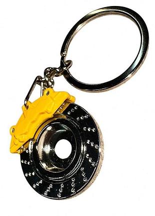Брелок автомобильный для ключей тормозной диск brembo, брелок для ключей авто brembo золото