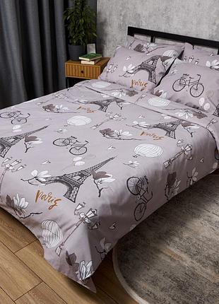 Комплект постельного белья moon&star бязь gold люкс paris dream семейный 160х220х2 наволочки 2х70х70