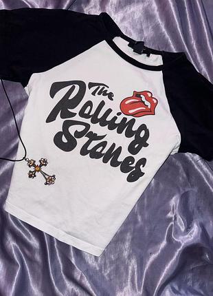 Чарівний топ футболкою the rolling stones