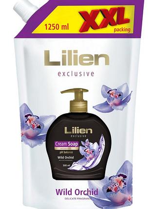 Жидкое крем-мыло lilien exclusive wild orchid пакет 1.25 л