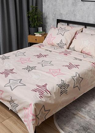 Комплект постельного белья moon&star бязь gold люкс soft stars king size 220x240 наволочки 2х50х70