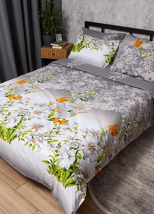 Комплект постільної білизни moon&star бязь gold люкс spring touch сімейні 143х210х2 наволочки 2х40х60