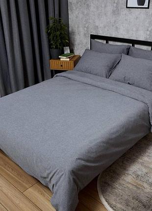 Комплект постельного белья moon&star вареный хлопок stone luxe king size 220x240 наволочки 2х40х60