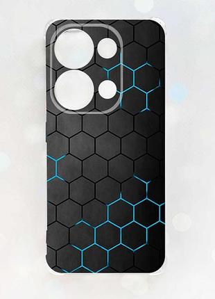 Чохол з потовщеними кутами на xiaomi redmi note 13 pro 4g :: фон соти (принт 359)