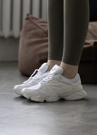 Женские кроссовки new balance 9060 whiteque беланс белого цвета