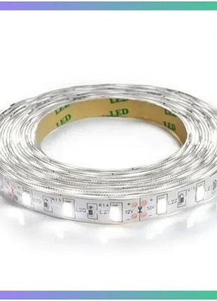 Світлодіодна стрічка oem st-12-5630 60 smd5630 12v 15вт 1400lm холодний білий 1м мін зам 5м бобіна