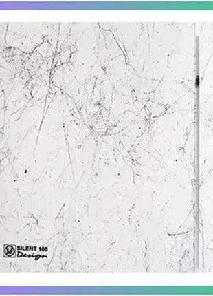 Витяжний вентилятор soler palau silent-100 cz marble білий тихий вентилятор для ванної кімнати 100мм
