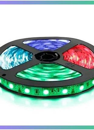 Світлодіодна стрічка oem st-12-5050 rgb 96 діодів 12v 11w 1м для підсвічування інтер'єру мін зам 5м бобіна