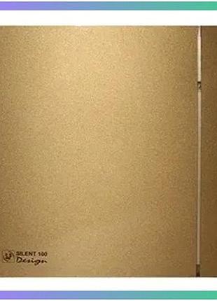 Витяжний вентилятор solerpalau silent-100 cz gold design 8вт жовтий для ванної та кухні