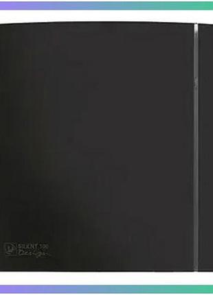 Витяжний вентилятор solerpalau silent-100 cz чорний 8вт для кухні ванної офісу тихий вентилятор