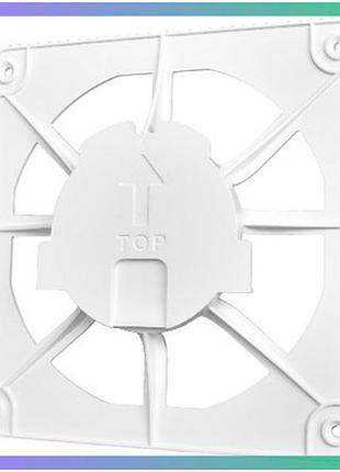Панель для витяжних вентиляторів airroxy drim 100/125 скляна біла матова декоративна решітка