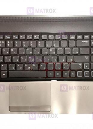 Передняя панель для samsung np300e5, np300e5a, np300e5c, np300e5x, np300e5z серебристо-черный
