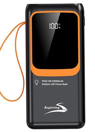 Aspiring зовнішній акумулятор (павербанк) aspiring light 50 pd22.5w 50000 mah