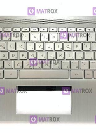Передняя панель для hp 14-dq, 14t-dq, 14-fq, 14z-fq, 14s-dq, 14s-dr, 14s-fq, 14s-fr, 14s-fy серебристый