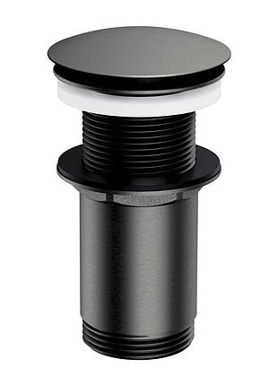 Донный клапан графитовый omnires click-clack без перелива (a716gr), графит