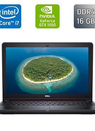 Игровой ноутбук dell inspiron 15-5577 / 15.6" (1920x1080) ips / intel core i7-7700hq (4 (8) ядра по 2.8 - 3.8 ghz) / 16 gb ddr4 /