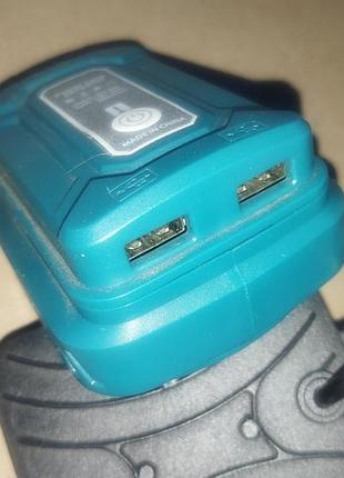 Адаптер powerbank 65w pd фонарик на аккумилятор procraft makita и инщи с макетовской посадкой м1, мягко заряжают ноут, от акума эл инструмента