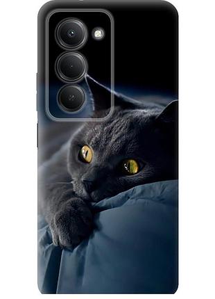 Чехол силиконовый на телефон xiaomi redmi 15 4g дымчатый кот "825u-4136-58250"