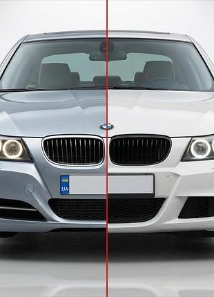 Комплект обвісів m-sport (для e90 2008-2011) односторонній подвійний вихлоп для bmw 3 серія e90/e91 рр