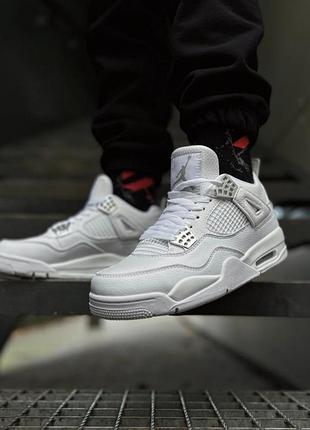 Мужские кроссовки nike air jordan 4 retro "pure money".