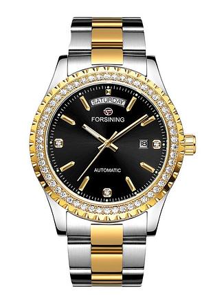 Forsining 6919 silver-gold-black steel
