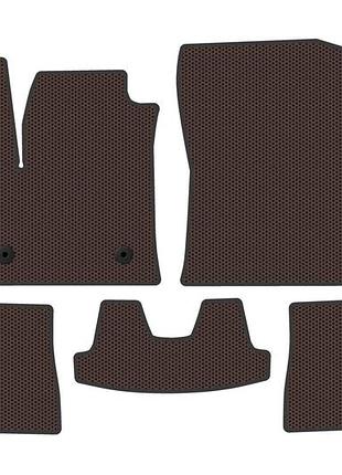 Резиновые коврики carsuit (электро, коричневый) для fiat 600/600e 2023– гг