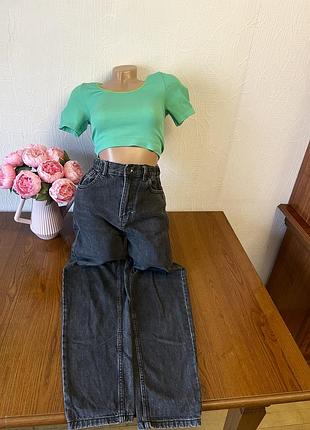 Високі джинси мом pull bear