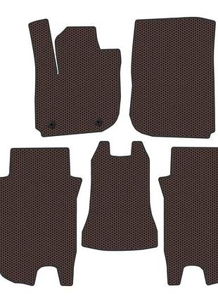Резиновые коврики carsuit (коричневые) для honda hr-v 2021- гг
