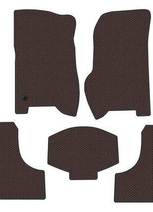 Резиновые коврики carsuit (коричневые) для jeep cherokee/liberty 2002-2007 гг