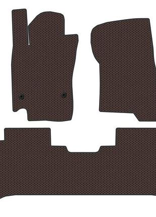 Гумові килимки carsuit v2 (коричневий) для nissan navara/np300 2016- рр