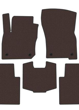 Гумові килимки carsuit (коричневий) для volkswagen tayron 2024- рр