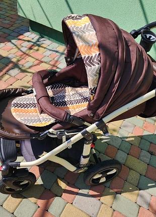 Коляска для бездоріжжя універсальна 0-2 дитяча, 2 в 1 toscana