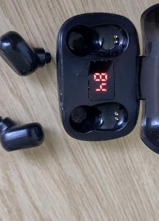 Бездротові навушники tws l21 pro / bluetooth 5.0 / вологозахист ipx5 / до 42 годин роботи від кейса / чорні