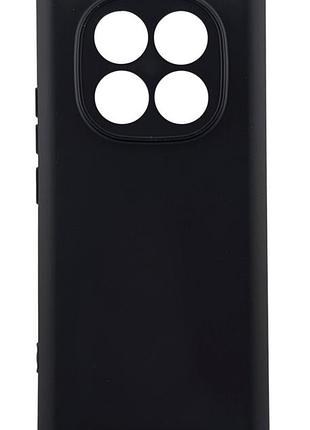 Чехол silicone case для xiaomi redmi note 15 4g / 5g (164mm) бампер с микрофиброй черный