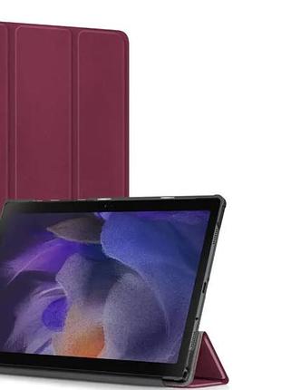Чехол книжка для планшета samsung galaxy tab a8 10,5' 2022 sm-x200 и sm-x205 бордовый
