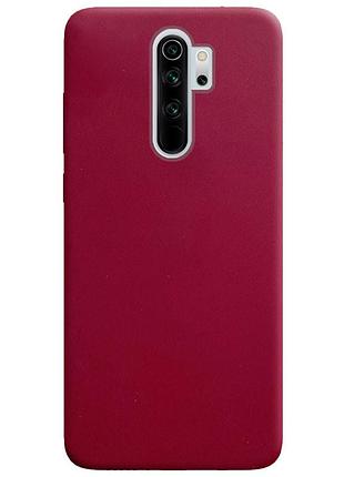 Силіконовий чохол candy для xiaomi redmi note 8 pro бордовий
