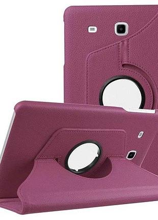 Чехол книжка поворотный 360 для планшета samsung galaxy tab e 9.6 sm-t560 и sm-t561 purple