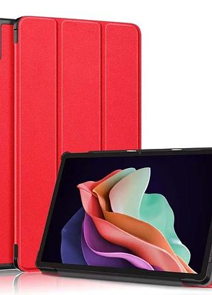 Чехол книжка для планшета lenovo tab p11 2nd gen tb-350 fu, tb-350 xu красный