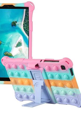 Силиконовый чехол pop it purple для планшета samsung galaxy tab a7 lite 8.7 2021 sm-t220 и sm-t225 рожева веселка