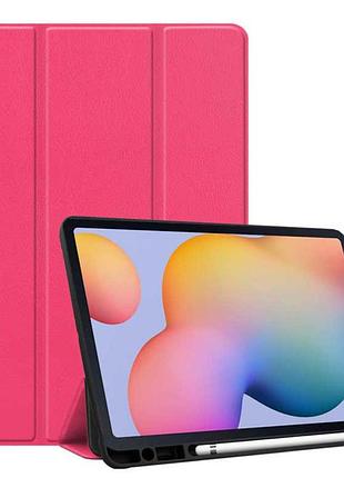 Чехол книжка gum stylus для планшета samsung galaxy tab s6 lite 10.4 sm-p610-p615-p613-p619-p620-p625 rose red
