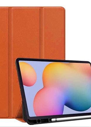 Чехол книжка gum stylus для планшета samsung galaxy tab s6 lite 10.4 sm-p610-p615-p613-p619-p620-p625 orange
