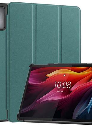 Чехол книжка для планшета lenovo tab k11 plus tb-352f бутылочный зеленый