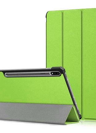 Чехол книжка для планшета samsung galaxy tab s7 11 2020 sm-t870 sm-t875 apple green