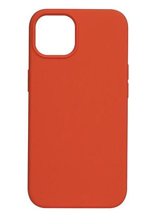 Захисний силіконовий чохол для телефона iphone 13 (з закритим низом) orange