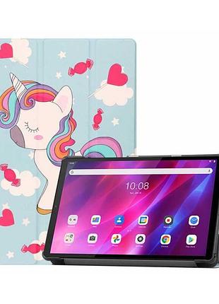 Чехол книжка для планшета lenovo idea tab pro 12.7' tb-373 fu tb-375 fc единорог