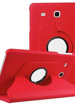 Чехол книжка поворотный 360 для планшета samsung galaxy tab e 9.6 sm-t560 и sm-t561 red