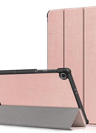 Чехол книжка для планшета lenovo tab m8 4th gen tb-300 fu tb-301 fu rose gold