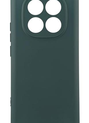 Чехол silicone case для xiaomi redmi note 15 4g / 5g (164mm) бампер с микрофиброй зеленый